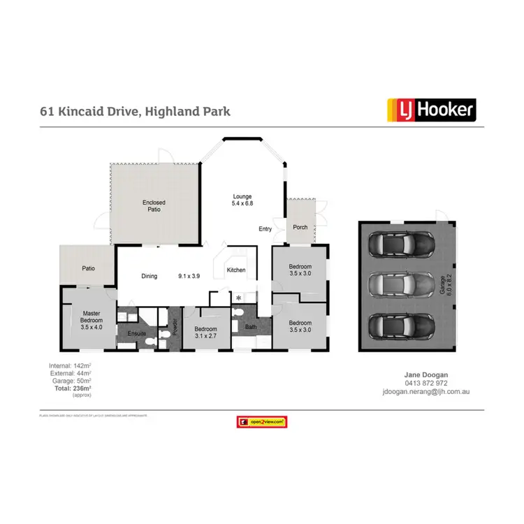 Floorplan of Homely house listing, 61 Kincaid Drive, Highland Park QLD 4211