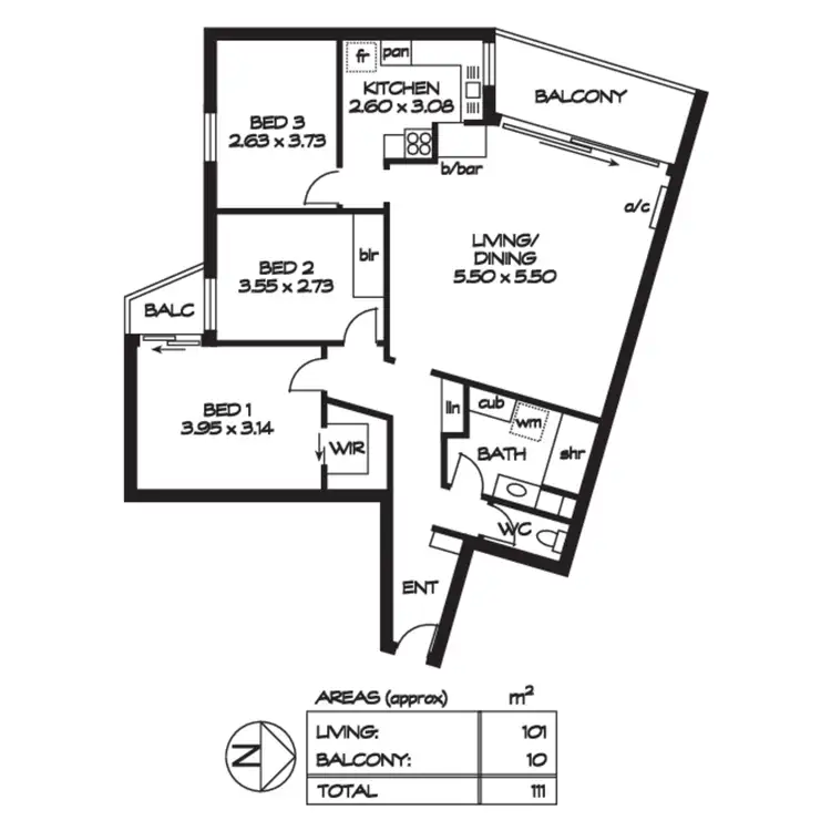 Floorplan of Homely unit listing, 62/13 South Esplanade, Glenelg SA 5045
