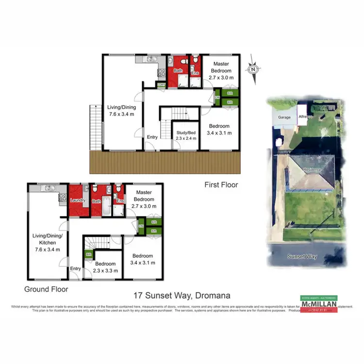 Floorplan of Homely house listing, 17 Sunset Way, Dromana VIC 3936