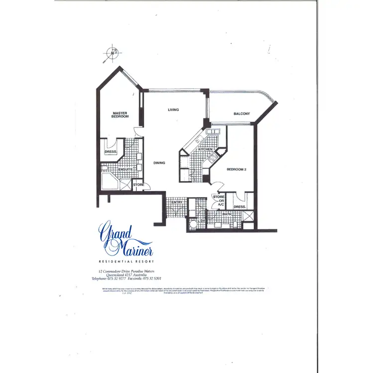 Floorplan of Homely apartment listing, 105/12 Commodore Drive, Paradise Waters QLD 4217