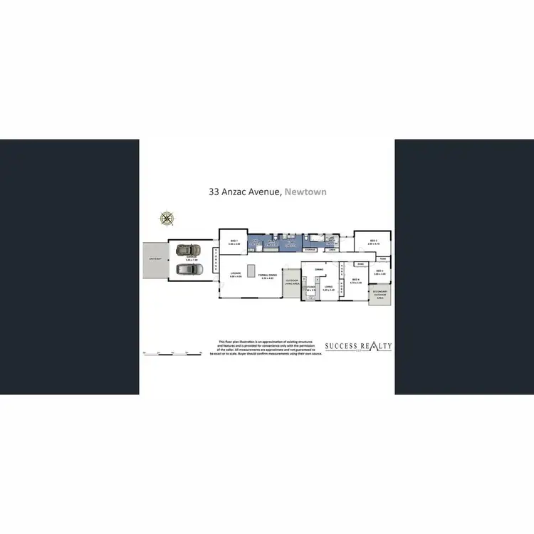Floorplan of Homely house listing, 33 Anzac Avenue, Newtown QLD 4350