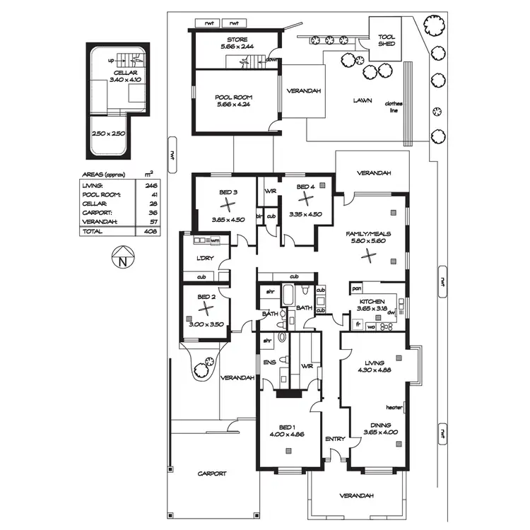 Floorplan of Homely house listing, 35 Ormond Grove, Toorak Gardens SA 5065