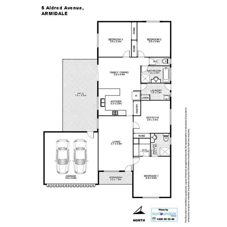 Floorplan of Homely house listing, 5 Aldred Avenue, Armidale NSW 2350
