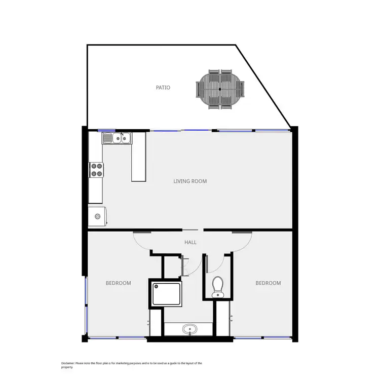 Floorplan of Homely unit listing, 7/25-27 Beach Street, Merimbula NSW 2548