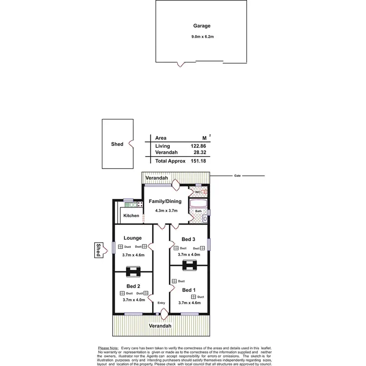 Floorplan of Homely house listing, 5 ALLENBY Road, Ottoway SA 5013