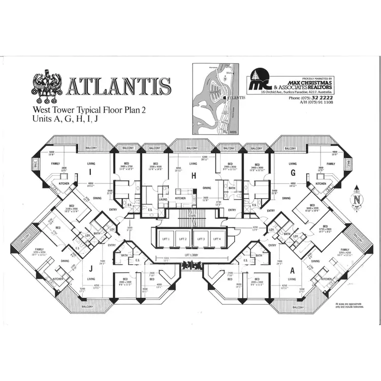 Floorplan of Homely apartment listing, 60 Atlantis West, 2 Admiralty Drive, Paradise Waters QLD 4217