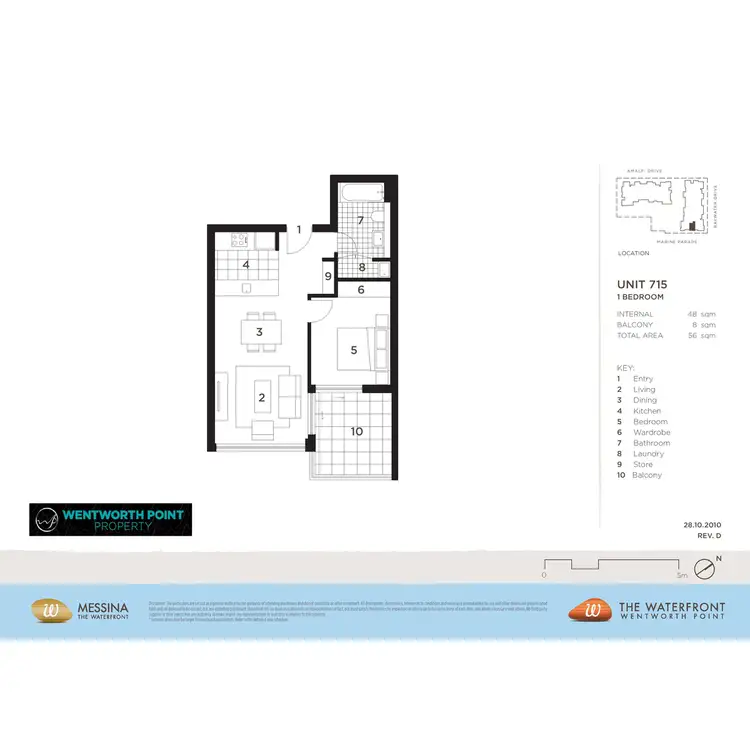 Floorplan of Homely apartment listing, 715/14 Baywater Drive, Wentworth Point NSW 2127