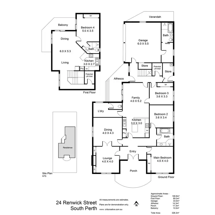 Floorplan of Homely house listing, 24 Renwick Street, South Perth WA 6151