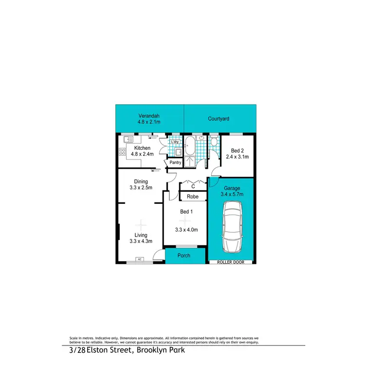 Floorplan of Homely unit listing, 3/28 Elston Street, Brooklyn Park SA 5032