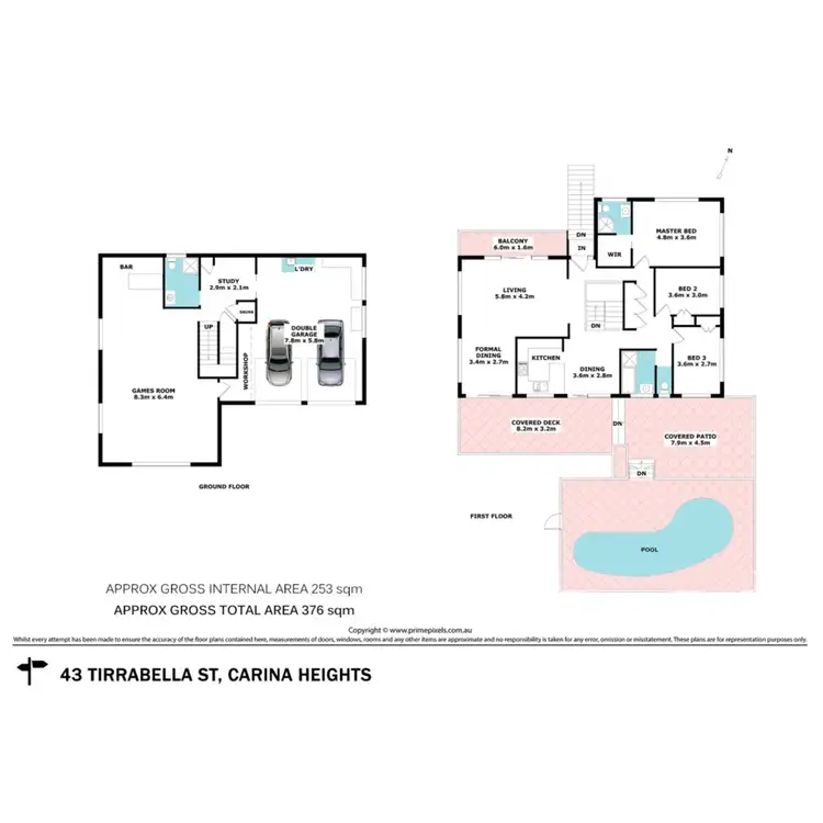 Floorplan of Homely house listing, 43 Tirrabella Street, Carina Heights QLD 4152