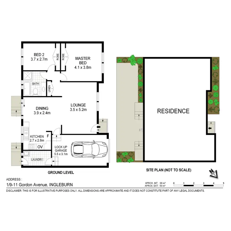 Floorplan of Homely villa listing, 1/9-11 Gordon Avenue, Ingleburn NSW 2565