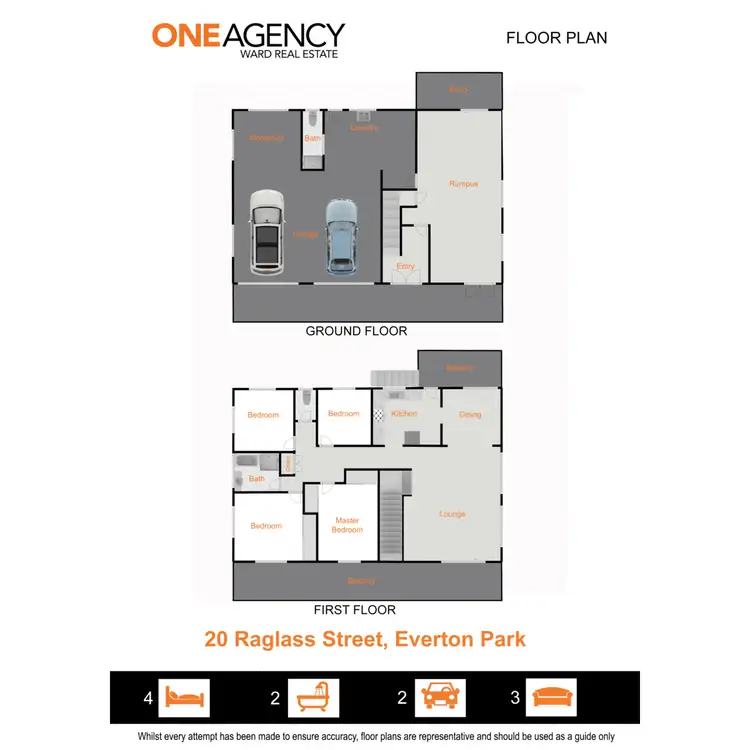 Floorplan of Homely house listing, 20 Raglass Street, Everton Park QLD 4053