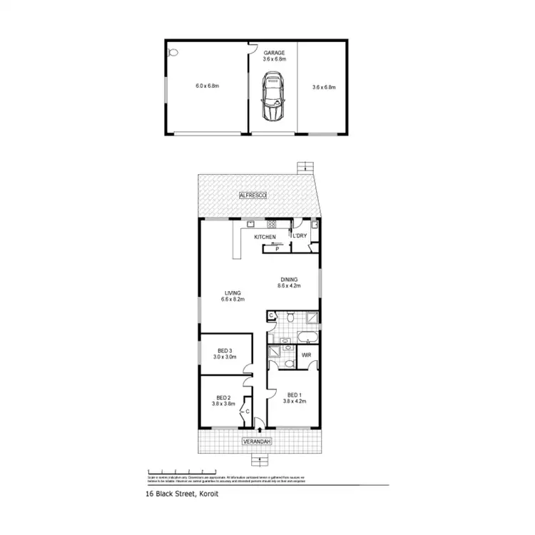 Floorplan of Homely house listing, 16 Black Street, Koroit VIC 3282