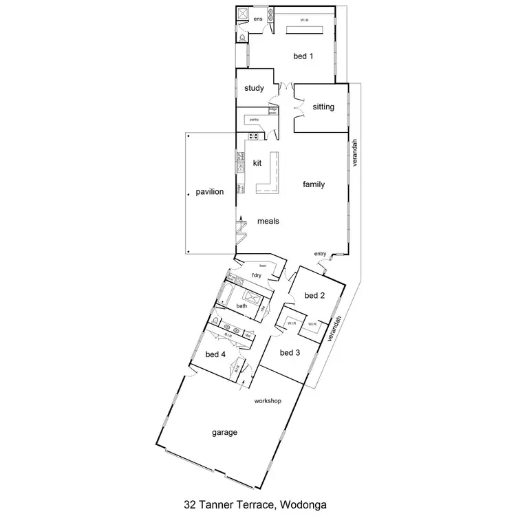 Floorplan of Homely house listing, 32 Tanner Terrace, Wodonga VIC 3690