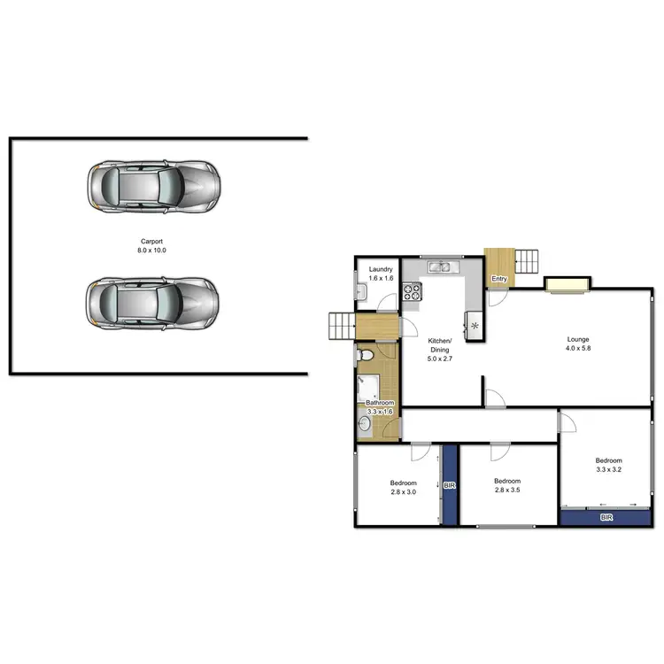 Floorplan of Homely house listing, 154 Shakespeare Street, Traralgon VIC 3844