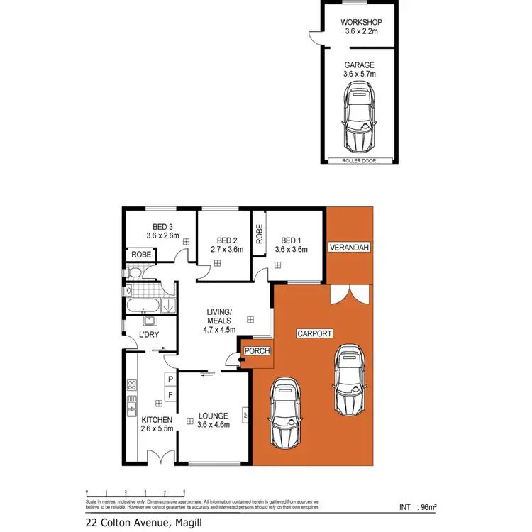 Floorplan of Homely house listing, 22 Colton Avenue, Magill SA 5072