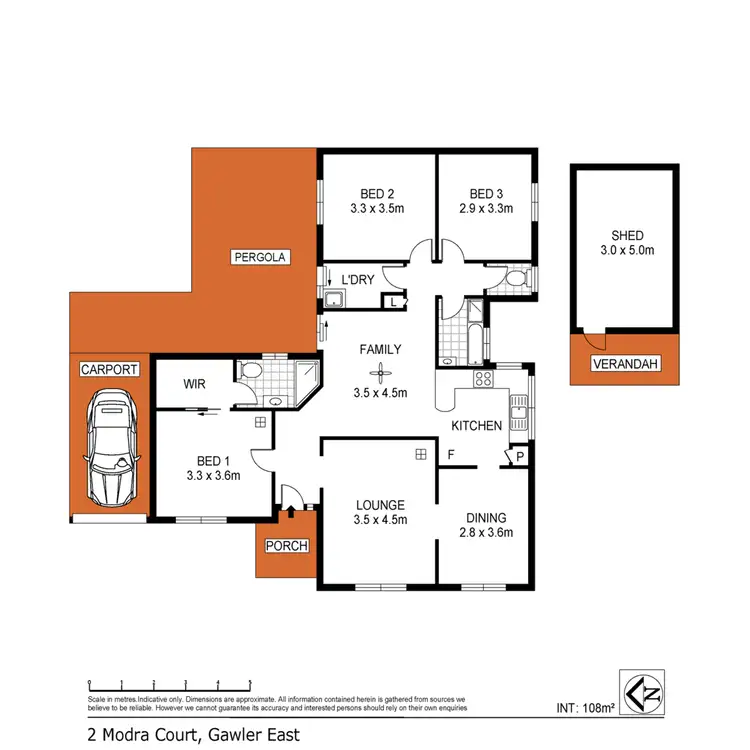 Floorplan of Homely house listing, 2 Modra Court, Gawler East SA 5118