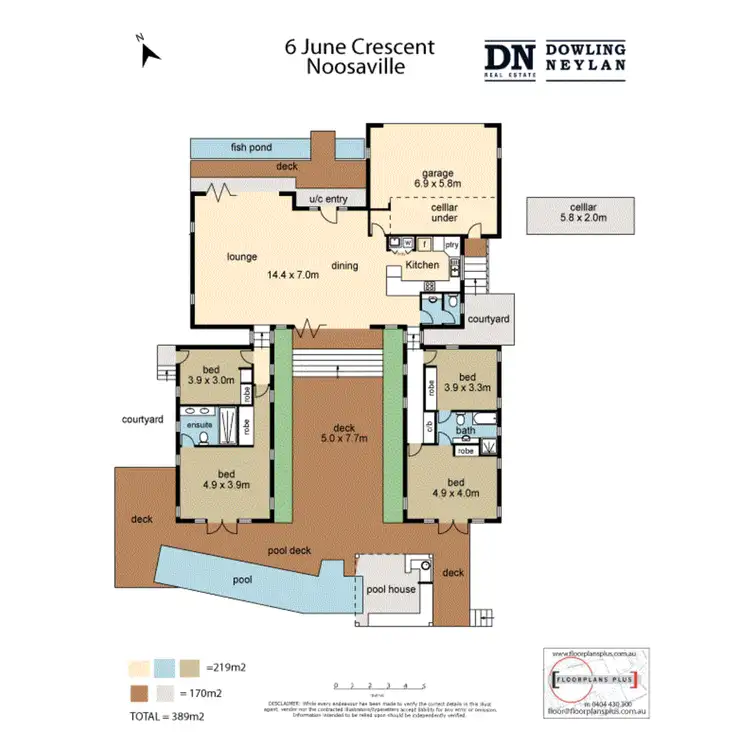 Floorplan of Homely house listing, 6 JUNE Crescent, Noosaville QLD 4566