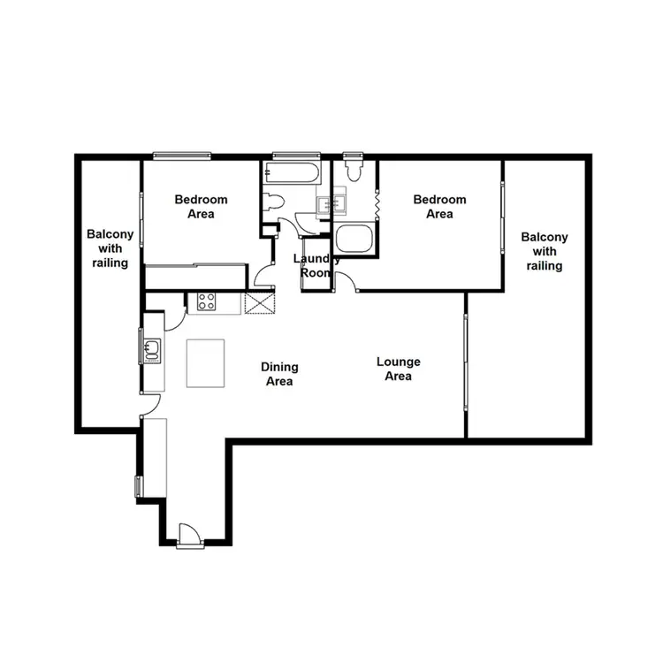 Floorplan of Homely apartment listing, 2/215 Wellington, Kangaroo Point QLD 4169