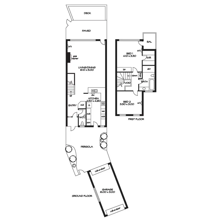 Floorplan of Homely unit listing, 6/11 Martin Court, West Lakes SA 5021
