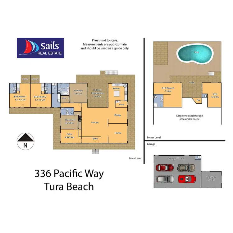 Floorplan of Homely house listing, 336 Pacific Way, Tura Beach NSW 2548