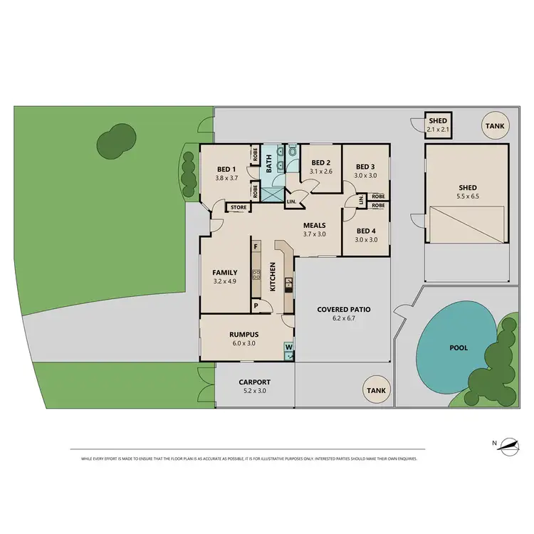 Floorplan of Homely house listing, 45 Lavender Court, Bray Park QLD 4500