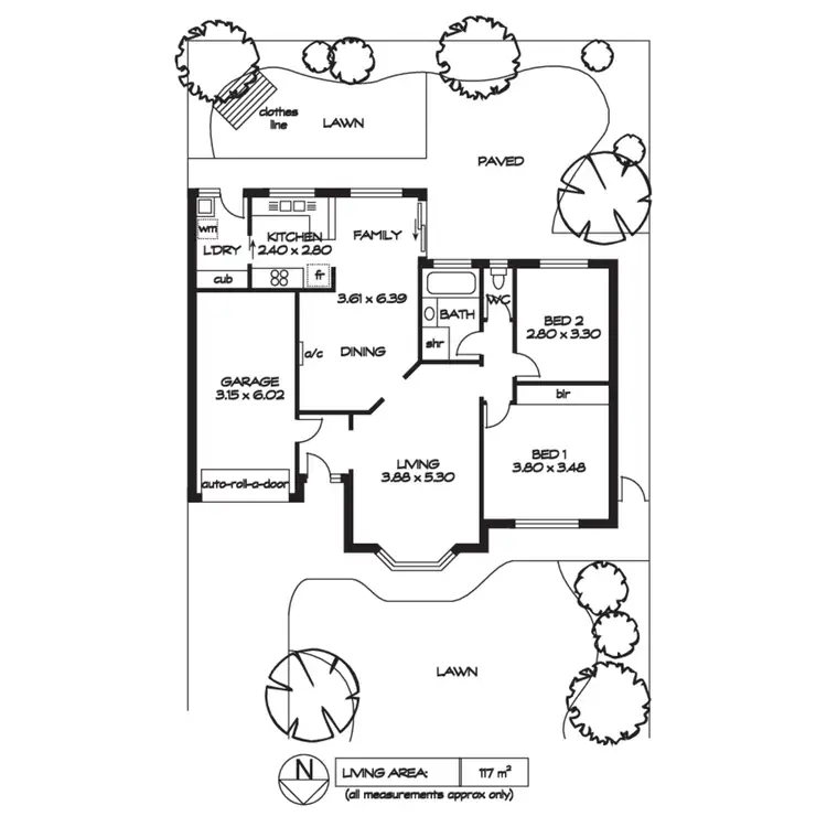 Floorplan of Homely unit listing, 3/13A Heggaton Terrace, Newton SA 5074