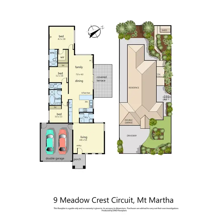 Floorplan of Homely house listing, 9 Meadow Crest Circuit, Mount Martha VIC 3934