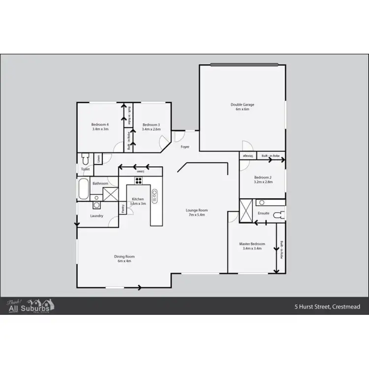 Floorplan of Homely house listing, 5 Hurst Street, Crestmead QLD 4132