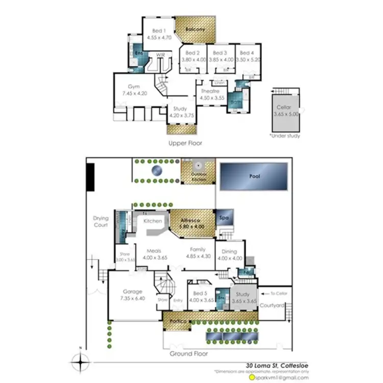 Floorplan of Homely house listing, 30 Loma Street, Cottesloe WA 6011