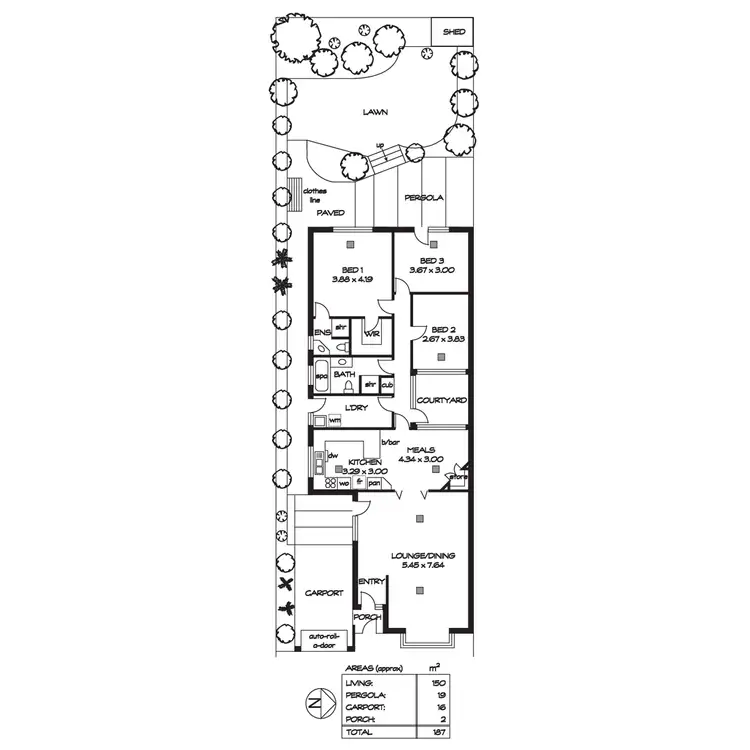 Floorplan of Homely house listing, 3 Burnell Street, Linden Park SA 5065