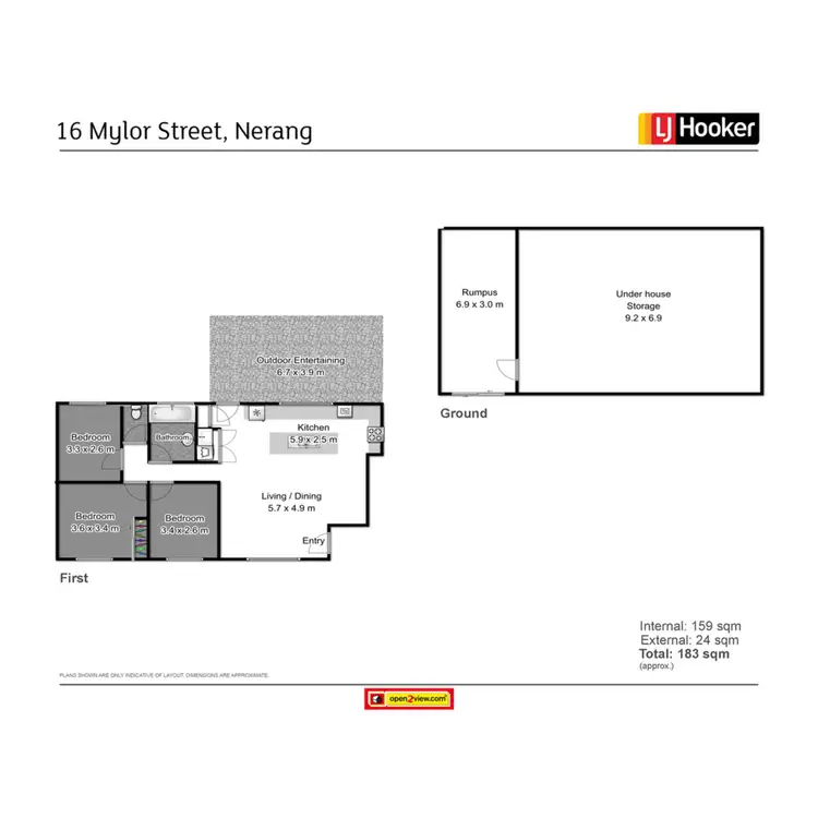 Floorplan of Homely house listing, 16 Mylor Street, Nerang QLD 4211