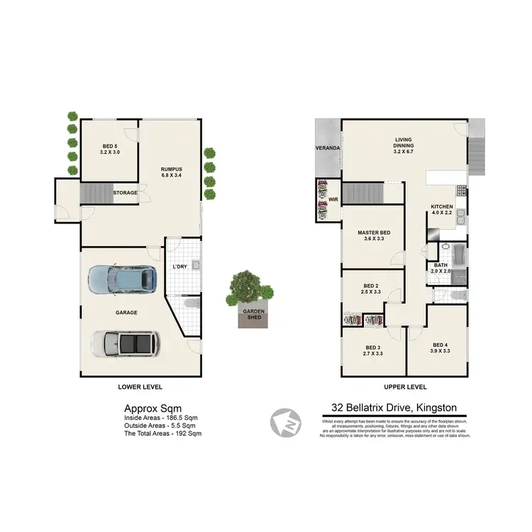 Floorplan of Homely house listing, 32 Bellatrix Drive, Kingston QLD 4114