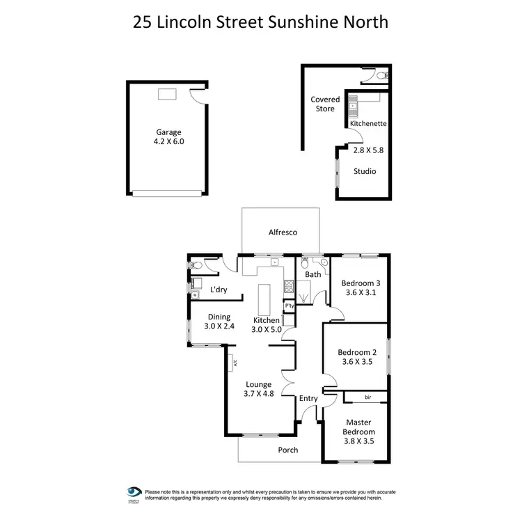 Floorplan of Homely house listing, 25 Lincoln Street, Sunshine North VIC 3020
