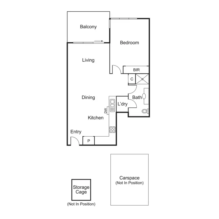 Floorplan of Homely apartment listing, 33/8 Graham Street, Port Melbourne VIC 3207