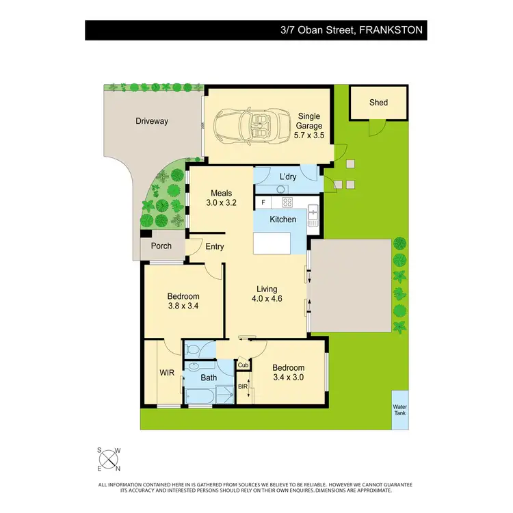 Floorplan of Homely unit listing, 3/7 Oban Street, Frankston VIC 3199