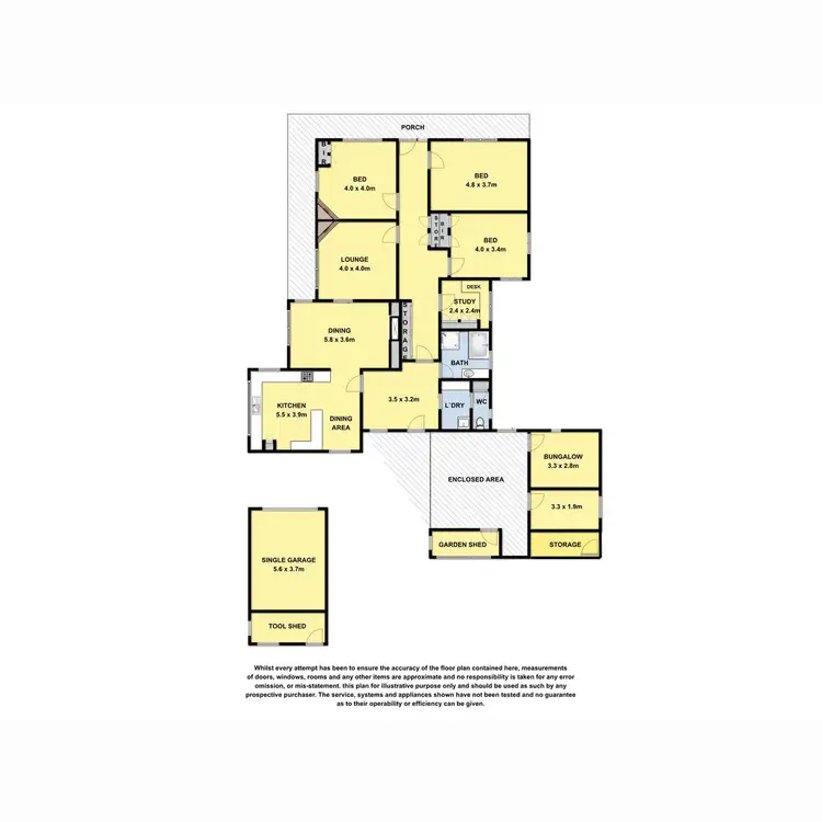 Floorplan of Homely rural property listing, 200 McGuigans Road, Millbrook VIC 3352