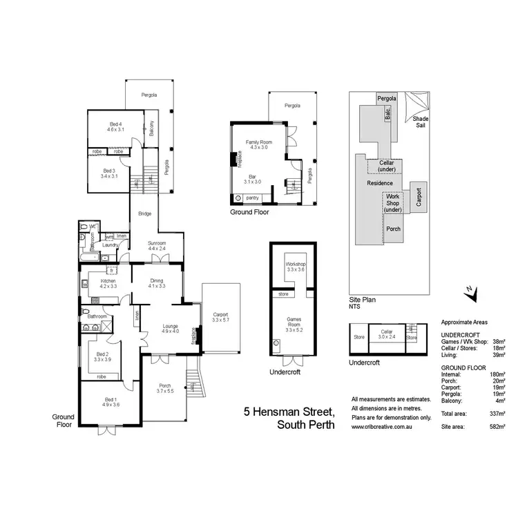 Floorplan of Homely house listing, 5 Hensman Street, South Perth WA 6151
