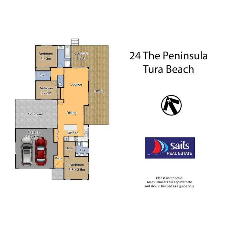 Floorplan of Homely house listing, 24 The Peninsula, Tura Beach NSW 2548
