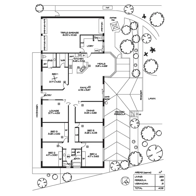 Floorplan of Homely house listing, 59 Thornton Drive, Greenwith SA 5125