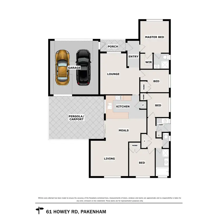 Floorplan of Homely house listing, 61 Howey Road, Pakenham VIC 3810