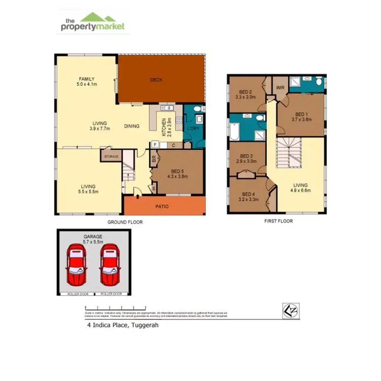 Floorplan of Homely house listing, 4 Indica Close, Tuggerah NSW 2259
