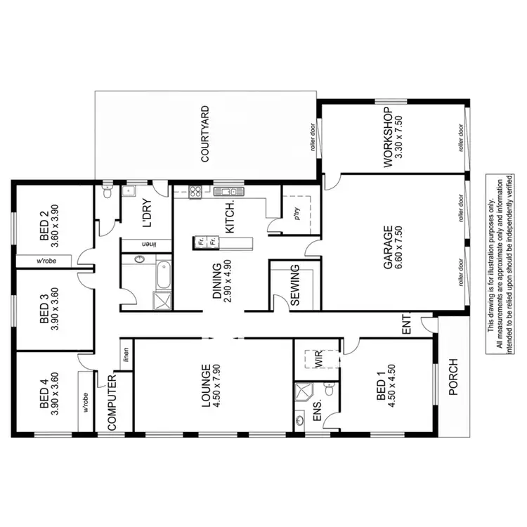 Floorplan of Homely house listing, 13 Cherokee Court, Mount Gambier SA 5290