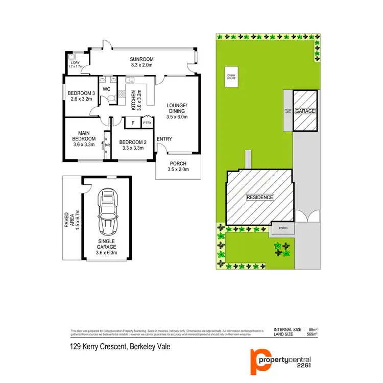 Floorplan of Homely house listing, 129 Kerry Crescent, Berkeley Vale NSW 2261