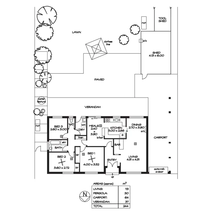 Floorplan of Homely house listing, 14 Coleridge Drive, Salisbury Park SA 5109