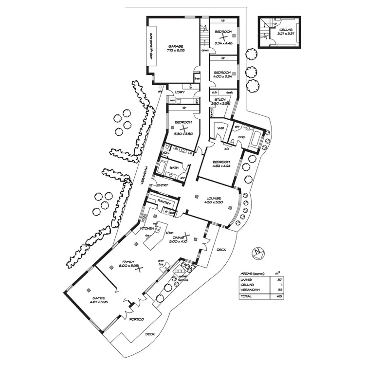 Floorplan of Homely house listing, 72 Range Road North, Upper Hermitage SA 5131