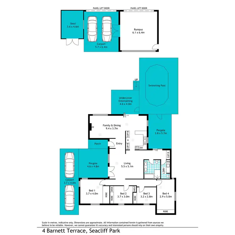 Floorplan of Homely house listing, 4 Barnett Terrace, Seacliff Park SA 5049