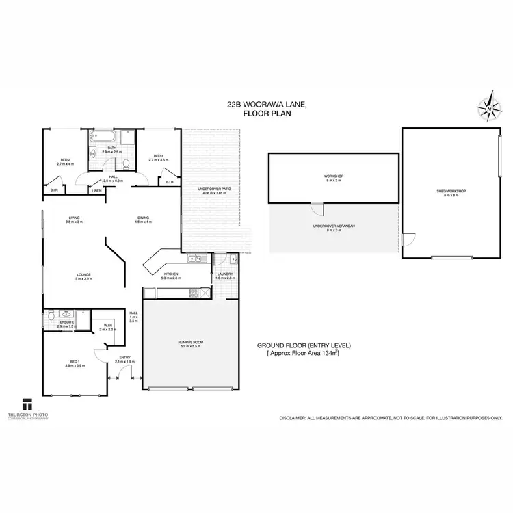 Floorplan of Homely rural property listing, 22B Woorawa Lane, Milton NSW 2538