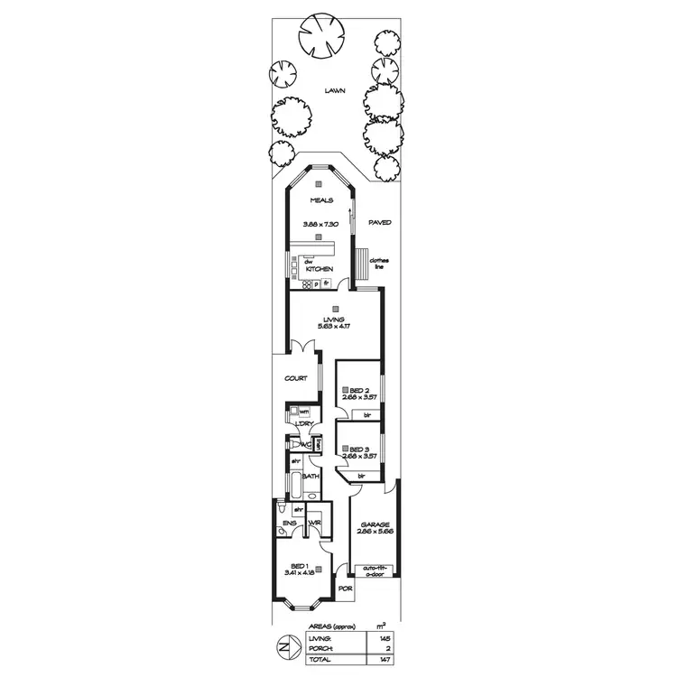 Floorplan of Homely house listing, 4A Spence Avenue, Myrtle Bank SA 5064