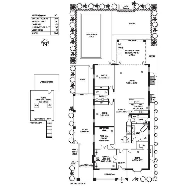 Floorplan of Homely house listing, 3 Harvey Avenue, Westbourne Park SA 5041